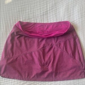 Women's Pink Striped SKORT